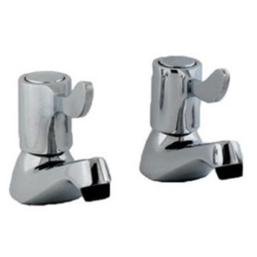BASIN QUARTER TURN LEVER TAPS 1/2" CHROME PRO Twiggs